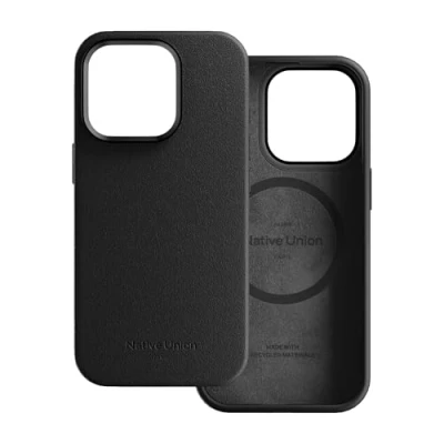 Abbildung von Native Union Active Case MagSafe kompatibel mit MagnetenRobustes DesignRecycelte MaterialienFallschutz bis 10 ft/3 m für iPhone 15 Pro (Schwarz)