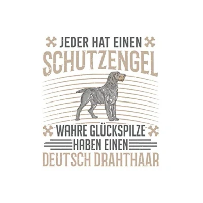 Abbildung von Deutsch Drahthaar Notizbuch: Spruch Jagdhund Hund / 6x9 Zoll 120 gepunktete Seiten