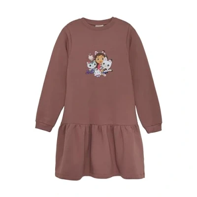 Abbildung von Minymo LS Freizeitkleid für Kinder, Größe: 98, Rose taupe