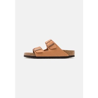Abbildung von Birkenstock Arizona Vegan Unisex Pantolette flach, Größe: 40, Pecan Schuhe