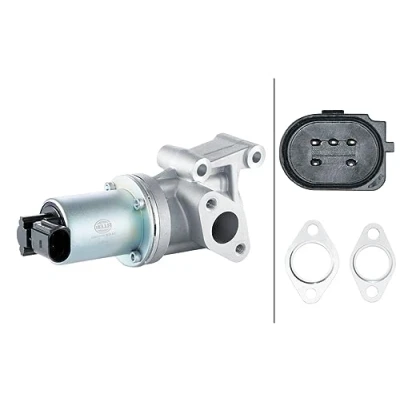 Abbildung von HELLA 6NU 014 864 611 AGR Ventil elektrisch mit Dichtung HYUNDAI: i30 II Kombi, I Schrägheck, KIA: Venga, cee‘d Kombi