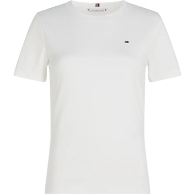 Abbildung von Tommy Hilfiger Curve SLIM CODY Tshirt basic, Damen, Größe: 48, Ecru
