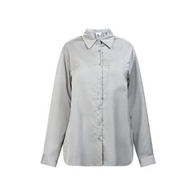 Abbildung von SIDONA Damen Bluse 25326474 SI01, HELLGRAU, XXL