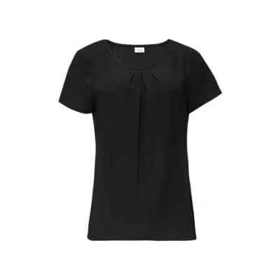 Abbildung von s.Oliver Black Label Raffung Bluse, Damen, Größe: 36, Schwarz