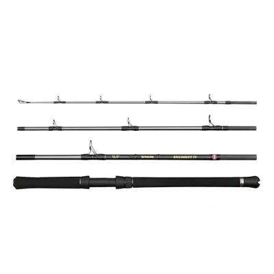 Abbildung von Penn Regiment IV Boot Reise Rute, Salzwasser Angler Fischen Seefisch Kabeljau, Aal, Barsch, Seelachs, Makrele, Hai, Starkes Leichtgewicht &amp; Vielseitig, Silber, 2.10m schnelle beidhändige Rute