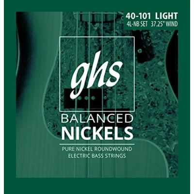 Abbildung von GHS Balanced Nickels 4L NB Bass String Set, 4 String, Light, .040 .101