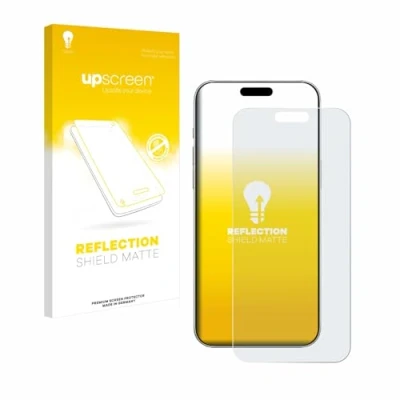 Abbildung von upscreen Entspiegelungs Schutzfolie für Apple iPhone 16 Pro Displayschutz Folie Matt [Anti Reflex, Anti Fingerprint]