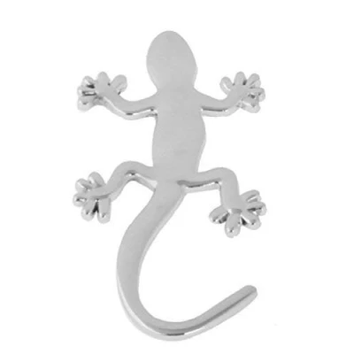 Abbildung von Auto Aufkleber 3D Chrom Gecko Metall Eidechse Emblem Silber