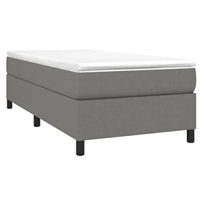 Abbildung von vidaXL Bett Bettgestell Dunkelgrau 80x200 cm Stoff
