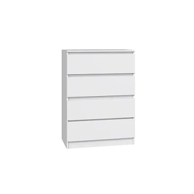 Abbildung von Home Collective Kommode weiß Schubladen, Schlafzimmer Flur kleiner Nachttisch, Schrank, mit vier Sideboard, Highboard, Breite 70 cm Höhe 97cm