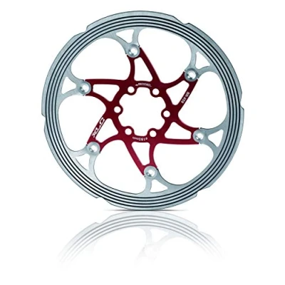 Abbildung von XLC Bremsscheibe BR X59 Ø180mm 1.8mm rot silber CNC Reibring