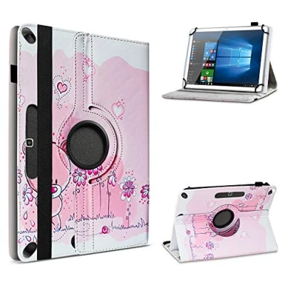 Abbildung von UC Express Tablet Hülle kompatibel für Wortmann Terra Pad 1006 1005 1004 1006V2 Tasche Schutzhülle Cover Schutz Case 360 Drehbar Klapphülle, Farben:Motiv 4