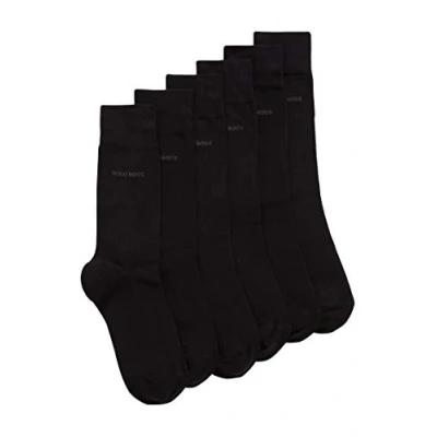Abbildung von HUGO BOSS Herren Socken Strümpfe Business Allround RS SP 50388453 9 Paar, Farbe:Schwarz, Größe:43 46, Artikel: 001 black