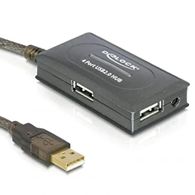 Abbildung von Delock USB Verlängerungskabel (4 Port Hub, 2.0, 10m)