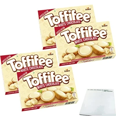 Abbildung von Toffifee White Chocolate Office Pack (4x125g Packung) + usy Block