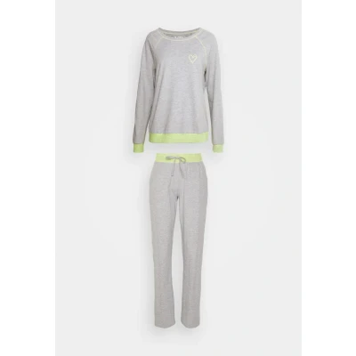 Abbildung von Lascana Nachtwäsche Set, Damen, Größe: 32/34, Anthracite mel