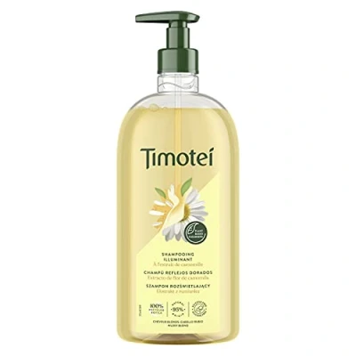Abbildung von TIMOTEI Kamille Shampoo Golden Reflections 750 ml Packung mit 6
