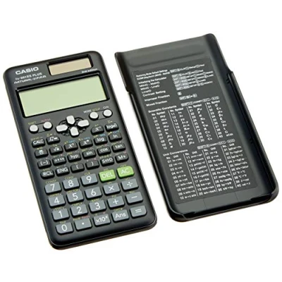 Abbildung von Casio FX 991ES PLUS 2, Tasche, Wissenschaftlicher Taschenrechner, 12 Ziffern, Solar, Schwarz