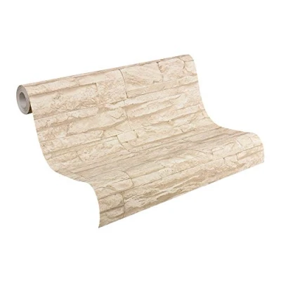 Abbildung von living walls Vinyltapete &quot;Best of Wood`n Stone 2nd Edition&quot;, Steinoptik, Modern Tapete Stein