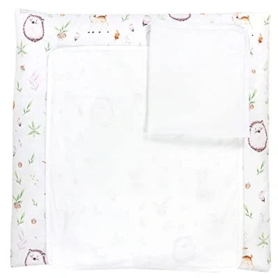 Abbildung von TupTam Baby Wickelauflage inkl. 2 Frotteebezügen ANK019, Farbe: Lichtung/Rehe, Größe: 75 x 80 cm