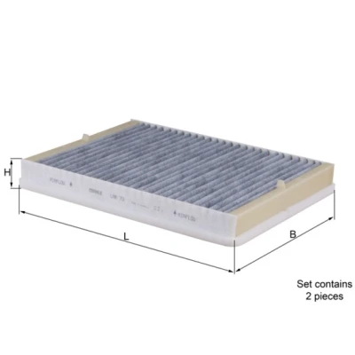 Abbildung von Filter, Innenraumluft KNECHT LAK 73/S