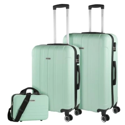 Abbildung von ITACA Gepäck Sets, Reisekoffer, Reisekoffer Set, Kofferset, Hartschalenkoffer, Trolley Luggage Große Auswahl an Koffer &amp; Trolleys für jede Reise! 771116B, Minze