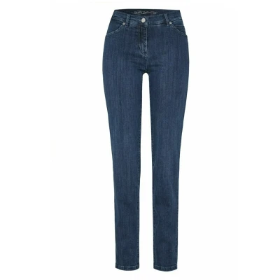 Abbildung von TONI MIT Figurformendem Effekt Jeans Slim Fit, Damen, Größe: 40xR(regular), Mid blue used