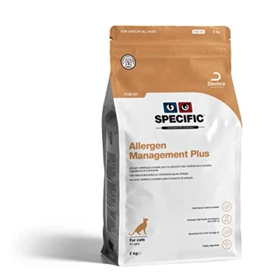 Abbildung von SPECIFIC® Allergen Management Plus (FΩD HY) 2kg Hypoallergenes Katzenfutter mit hydrolisiertem Lachs Trockenfutter für Katzen Omega3 Glutenfrei Alle Altersklassen DECHRA Veterinary Products