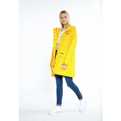 Abbildung von Schmuddelwedda Regenjacke / wasserabweisende Jacke, Damen, Größe: XL/XXL, Gelb