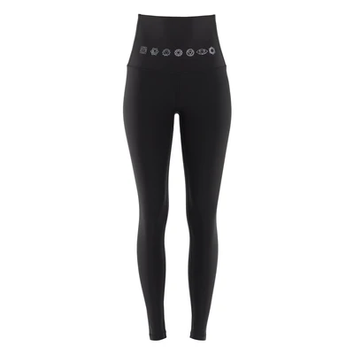 Abbildung von Winshape Leggings Hosen Black 7 chakras, Damen, Größe: Large, chakras