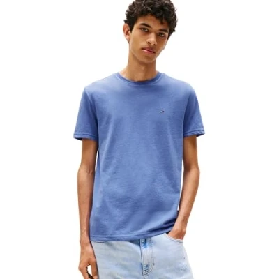 Abbildung von Tommy Jeans Men&#039;s TJM XSLIM Jaspe Htr Tee EXT DM0DM20363, Blue, XS, Blau (Soft Sapphire Htr), XS