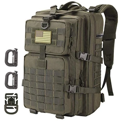 Abbildung von Hannibal Tactical 40L Militärischer Taktischer Rucksack US Cooper Armee Assault Pack 3 Tage Bug Out Go Bag Trekking Wanderrucksack Olive