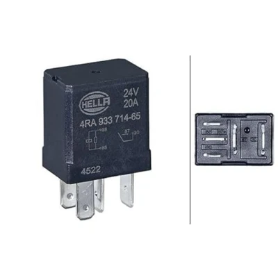 Abbildung von HELLA 4RA 933 714 651 Relais, Arbeitsstrom 20A 4 polig