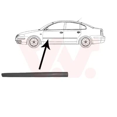 Abbildung von VAN WEZEL 5836403 Zierleisten VOLKSWAGEN: Passat B5 GP Variant, Limousine, Variant