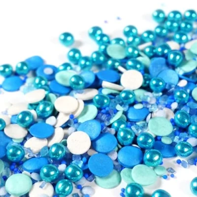 Abbildung von Streuselheld Glitzer Blitzer Superblau 40g Streusel zum Dekorieren und Verzieren von Gebäck aller Art wie Torten Kuchen Keksen Zuckerstreusel
