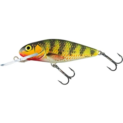 Abbildung von Salmo Perch Deep Runner Wobbler Jerkbaits für Hecht Zander Barsch Hechtköder Hechtwobbler Barschwobbler Holo 8cm / 14g Tiefläufer 1.5 4.6m