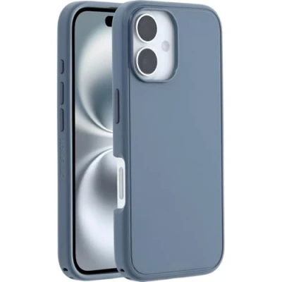 Abbildung von Apple iPhone 16 Hülle MagSafe Kunststoff OtterBox Hard Case/Backcover Handyhülle Blau Shockproof/Stoßfest