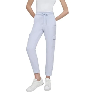 Abbildung von DKNY MINI STUD LOGO SLIM FIT Cargo Jogger WITH Pockets Jogginghose, Damen, Größe: Medium, Rain