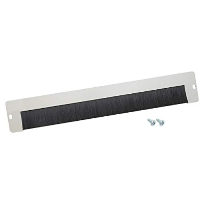 Abbildung von HMF 66429 07 Kabeldurchführung mit Bürsteneinsatz für 19 Zoll Serverschrank Außen Lichtgrau