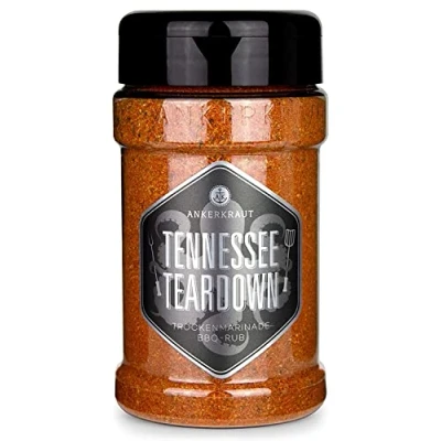 Abbildung von Ankerkraut Tennessee Teardown, BBQ Rub Gewürzmischung zum Grillen, Memphis Style, 200g im Streuer