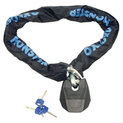 Abbildung von Oxford OF20 Monster XL 1.5M Kette und Vorhängeschloss, Schwarz