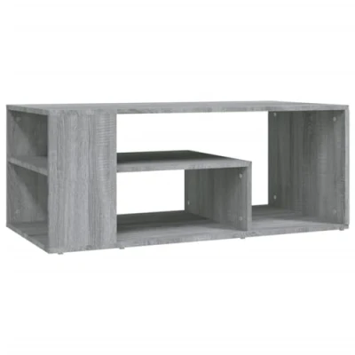 Abbildung von vidaXL Couchtisch Beistelltisch Wohnzimmertisch Kaffeetisch Sofatisch Teetisch Tisch Wohnzimmer Grau Sonoma 100x50x40cm Holzwerkstoff