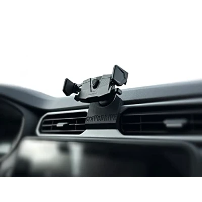 Abbildung von craVeDRIVE Handyhalterung Auto Kompatibel Neu Dacia Duster 2 2022+ I Dediziert Zubehör Autohalterung Handy Schwarz Telefonhalterung Halter für