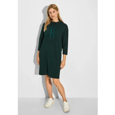 Abbildung von Cecil Struktur Freizeitkleid, Damen, Größe: Medium, Grün