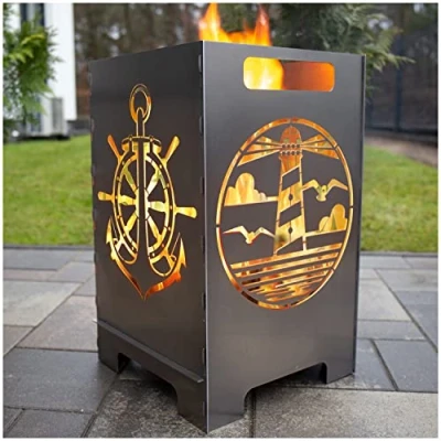 Abbildung von tuning art Feuerkorb FK06 A45 Feuertonne Feuerschale Rostpatina Massiv Stabiler Stand