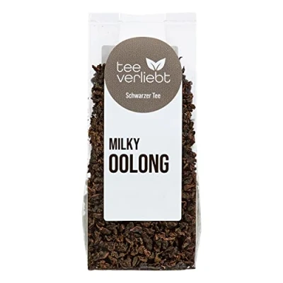 Abbildung von teeverliebt Milky Oolong Tee, loser schwarzer chinesischer Schwarztee Mischung, 100 g
