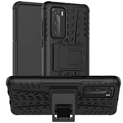 Abbildung von Verco Schutzhülle für Huawei P40 Hülle, Armor Outdoor Handyhülle Case Panzer Hardcase [Cover geeignet Baustelle], Schwarz