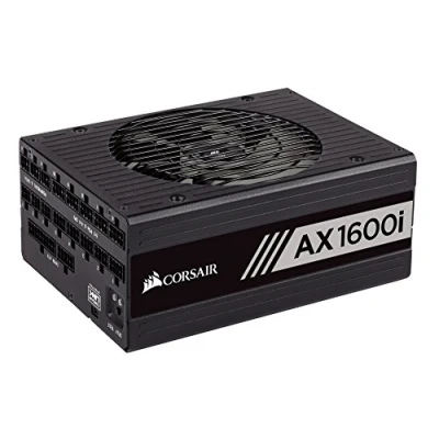 Abbildung von Corsair AX1600i digitales PC Netzteil (Voll Modulares Kabelmanagement, 80 Plus Titanium, 1600 Watt, EU)