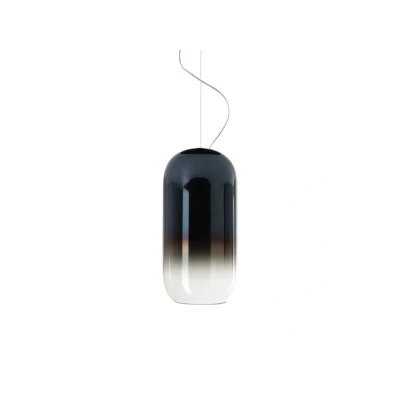 Abbildung von Artemide Gople Hängelampe, blau/schwarz
