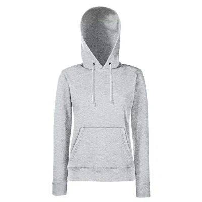 Abbildung von Fruit of the Loom Lady Fit Hooded Sweat XXL,Heather Grey